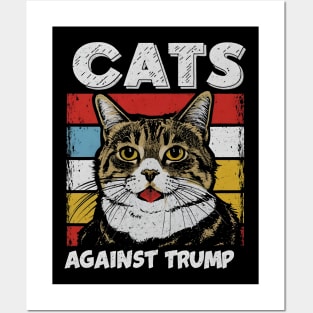 Cats Against Trump Posters and Art